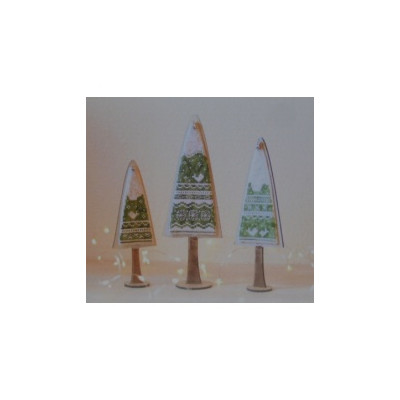 Trio de Sapins Givrés